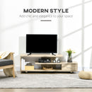 Mobile TV Aperto 135x35x41,7 cm per TV fino a 65" in Truciolato Naturale