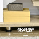 Mobile TV Aperto 135x35x41,7 cm per TV fino a 65" in Truciolato Naturale