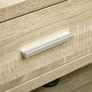 Mobile TV Aperto 135x35x41,7 cm per TV fino a 65" in Truciolato Naturale