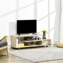 Mobile TV Aperto 135x35x41,7 cm per TV fino a 65" in Truciolato Naturale