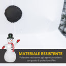 Pupazzo di Neve Gonfiabile 159x95x243 cm con Luci LED