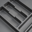 Portaposate per Cassetto 37x47 cm in Plastica Emuca Grigio