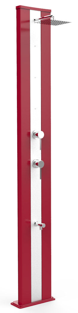 sconto Doccia da Giardino Miscelatore Nebulizzatore e Lavapiedi Arkema Dada S Fascia Inox Cherry