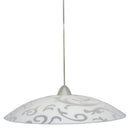 Sospensione D50 1xE27 Montatura Trasparente Vetro Lastra Bianco E-Energy Melissa