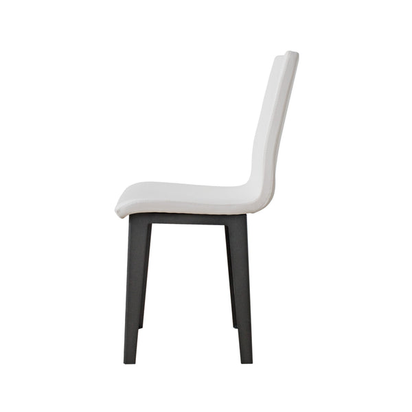 Sedia 40/44x42x86 cm Armida gambe Antracite in Similpelle Bianco acquista