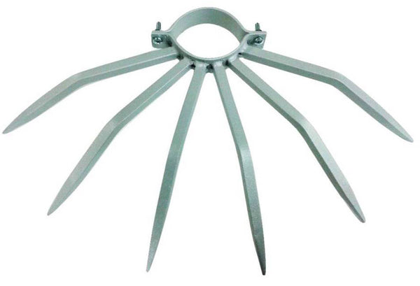 Diebstahlschutz mit Stahlspikes für Fallrohre Außenrohre Ø100 mm Silber sconto