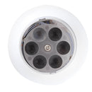 Candela di Natale LED con Proiettore 4 Effetti di Luce Bianco Ø7x15 cm 