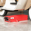 Cavalletto Alzamoto a Forbice Capacità 500kg Dimensioni Compatte con Altezza Regolabile in Acciaio Rosso   