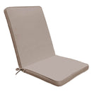 Cuscino Real Medio 90x40x4 cm in Poliestere Tortora