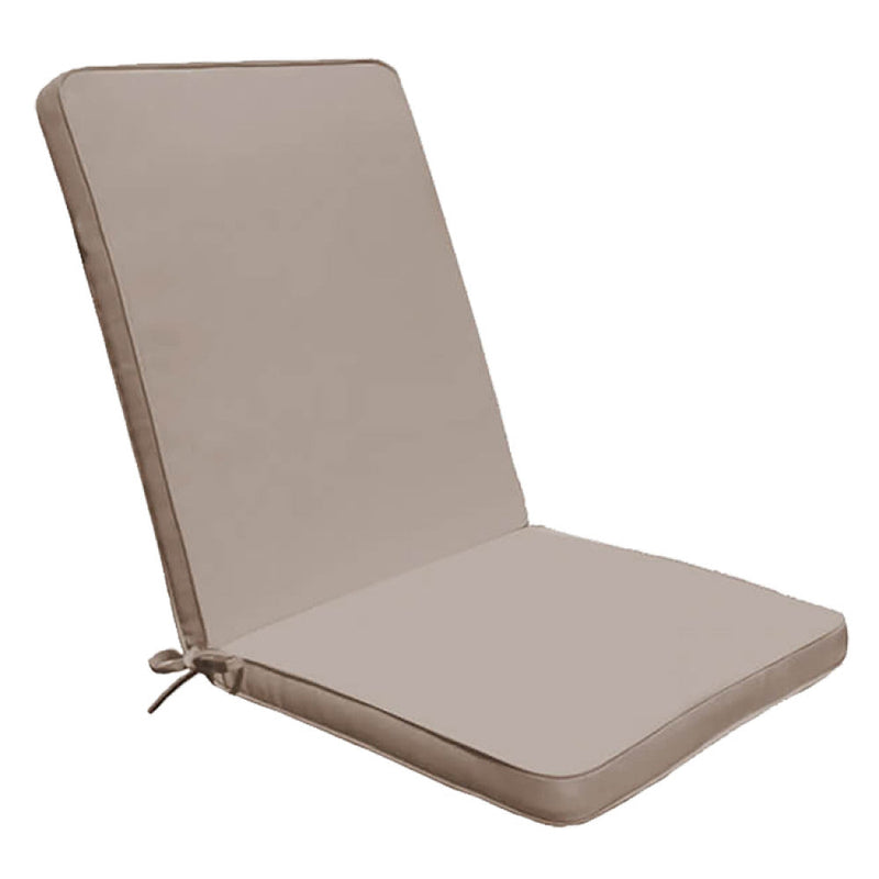 Cuscino Real Medio 90x40x4 cm in Poliestere Tortora