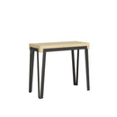 Consolle Allungabile da Esterno in Legno e Ferro H77x40x90/300cm Dalia Abete Classica