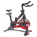 Cyclette Spin Bike 12x50x121 cm Resistenza a Tampone con Computer Multifunzione Nera