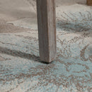 Set 2 Sedie Imbottite 51x64x99,5 cm in Tessuto  Grigio chiaro