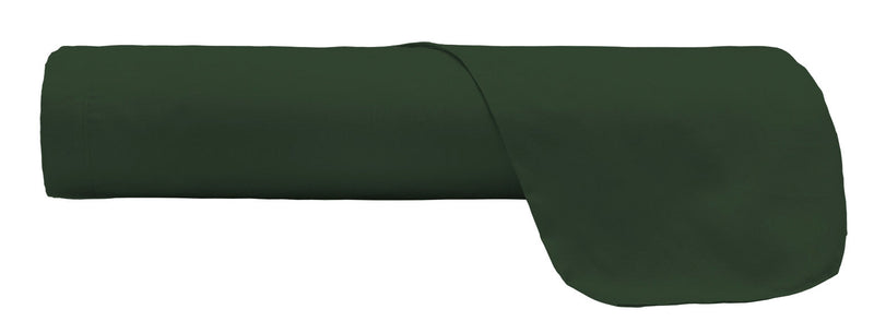 Lenzuolo Sopra in Cotone Tinta Unita Verde Oliva