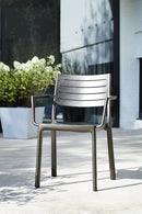 Sedia da Giardino 60x53x81 cm con Braccioli Keter Metaline Bronzo