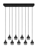 Lampada a Sospensione da Interno Attacco E14 in Metallo Nero e Oro