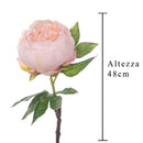Set 6 Rami Artificiali Peonia H 48 cm