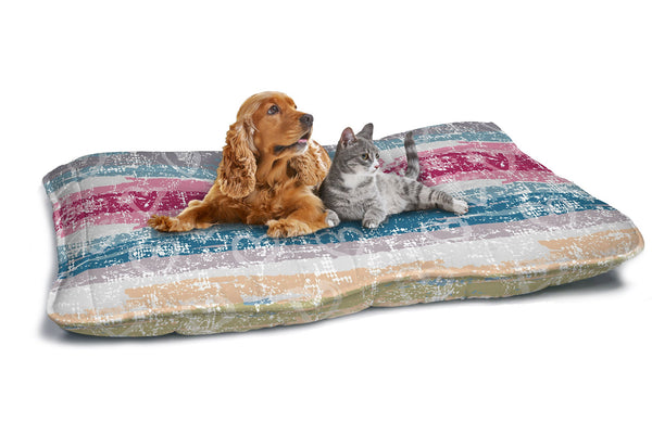 online Gepolstertes Kissen für Hunde und Katzen 60x100 cm in Love Lines Mikrofaser