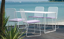 Set da Giardino Tavolo e 4 Sedie in Rete Stirata Ranieri Pacific