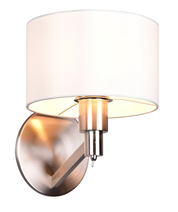 sconto Applique da Interno Attacco E27 in Metallo Nikel Satinato