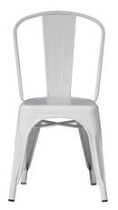 Sedia da Giardino 43x53x86 cm in Lamiera Avorio