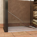 Legnaia con Struttura con Base Rialzata 240x 86x160 cm in Acciaio Galvanizzato Nero  