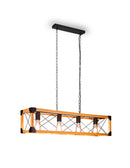 Lampada a Sospensione da Interno Attacco E27 in Metallo Nero Opaco