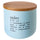 Double Face Salzglas 500 ml aus New Bone China Villa D'este Home Tivoli Aquamarine