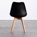 Set 4 Sedie 83x49x43 cm in Similpelle da Interno Nero