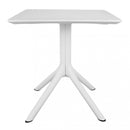 Tavolo Jarvis 70x70x75 h cm in Polipropilene Bianco
