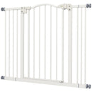 Cancellino per Cani Estensibile 74-100x78 cm in Metallo Bianco