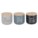 Set 3 Barattoli Sale Zucchero e Caffè 500 ml in New Bone China VdE Tivoli 1996 