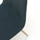 Set 4 Sedie 43,5x41,5x87,5 cm in Tessuto Verde Petrolio