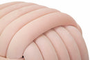 Puff Softy Rosa 45x45x45 cm in MDF e Cotone e Poliestere Rosa      