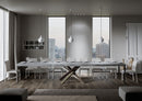 Tavolo Allungabile 180-440x90x77 cm Volantis Premium Cemento Telaio 4C 