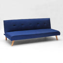 Divano Letto 178x82x70 cm in Tessuto Blu