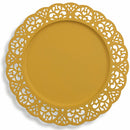 Set 6 Sottopiatti in Metallo Traforato Ø 32cm Villa d'Este Colors Giallo