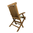 Cuscino per Sedia Pieghevole Pinta Seduta e Schienale Sfoderabile Spesso 3 cm Crema      