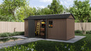 Casetta Box da Giardino 230x539x246 cm Newton Plus 7517/1775 Doppia Opzione Montaggio in Resina Evotech+ Marrone      