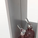 Specchio da Terra con 4 Ripiani 32x18x160 cm in Legno TFT Mento Grigio Frassino