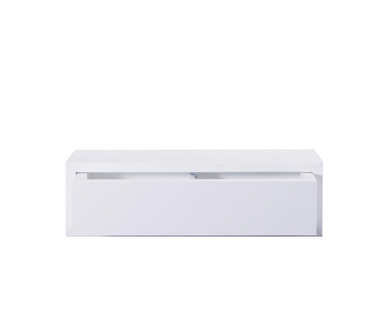 Mensola da Parete 1 Cassetto 45x13,4x20 cm in Fibra di Legno Lego Bianco