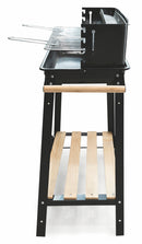 Barbecue a Carbone Carbonella Rettangolare con Ruote Soriani Sun-day Nero