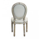 Sedia Constance 48x46x96 h cm in Tessuto Beige