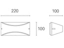 Applique da Esterno a LED 10W 3000K Sovil Bianco