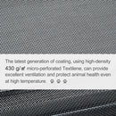 Brandina Portatile per Cani 89x58x20 cm Fino a 18Kg in Metallo e Tessuto a Rete Nero