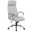 Sedia Poltrona Presidenziale da Ufficio in Similpelle Tosini New York Grigio