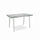 Tavolo Allungabile 140/200x80x76 cm in Vetro Temperato Tommy Trasparente