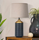 Lampada da Tavolo Point dark 28x47x28 cm in Ceramica Multicolor