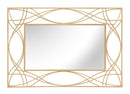 Specchio Exy 72x2x102,5 Misura Specchio 70,5x39,5 cm in Ferro Oro