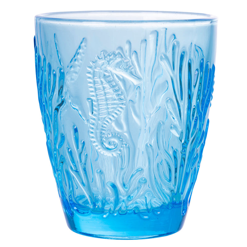 Set 4 Bicchieri Acqua Pantelleria Ocean in Vetro VdE Tivoli 1996 Blu